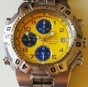 Seiko Chronograph 7t32-6k19 Men's Watch